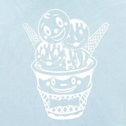 Ice Cream Men Bow Tie Hoody (blue) -Our Apparel Shop ik4017309blu 2