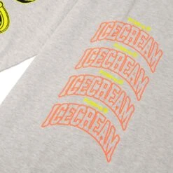 Ice Cream Men Cup Of Cone Long Sleeve Tee (white / Heather Gray) -Our Apparel Shop ik4118304hgry 3