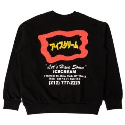 Ice Cream Men Storefront Crew Sweater (black) -Our Apparel Shop ik4217307blk 3
