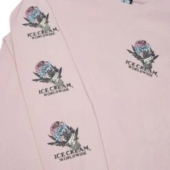 Ice Cream Men Giving Long Sleeve Tee (pink / Rose) -Our Apparel Shop ik4818307rose 3