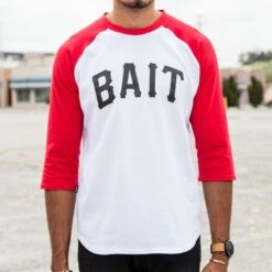 BAIT Men Core Raglan Tee (white / Red)