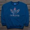 Adidas Women Trefoil Sweatshirt (blue / Tech Steel) -Our Apparel Shop img 6552