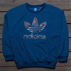 Adidas Women Trefoil Sweatshirt (blue / Tech Steel)