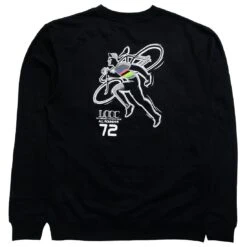 La Carrera Cycling Club Men The Monster Crewneck Sweater (black) -Our Apparel Shop lcmonstercrwblk 3