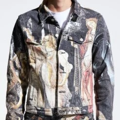 Lifted Anchors Men Graces Denim Jacket (multi) -Our Apparel Shop lflasp22023mul 5
