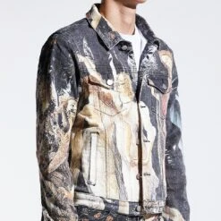Lifted Anchors Men Graces Denim Jacket (multi) -Our Apparel Shop lflasp22023mul 6