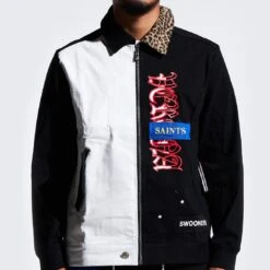 Lifted Anchors Men Skinner Shop Jacket (black) -Our Apparel Shop lflasp22029blk 7