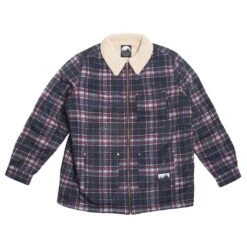 Lazy Oaf Men Check Hunters Jacket (blue / Red)