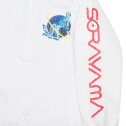 Medicom X SYNC X Hajime Sorayama Men Sexy Robot 01 Coach Jacket (white) -Our Apparel Shop mo19schsjk001wht 3