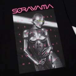 Medicom X SYNC X Hajime Sorayama Men Sexy Robot 01 Long Sleeve Tee (black) -Our Apparel Shop mo19schslt001blk 3 1