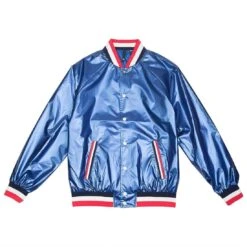 Paper Planes Men Wheels Up Varsity Jacket (blue / Royal)