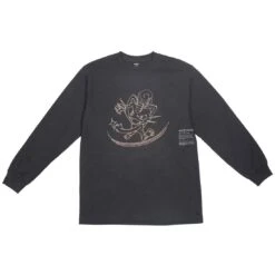 BAIT Exclusive 10 Deep X Pokemon Men Meowth Long Sleeve Tee (black / Gold)