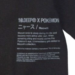 BAIT Exclusive 10 Deep X Pokemon Men Meowth Long Sleeve Tee (black / Gold) -Our Apparel Shop tn184td4181blk 2