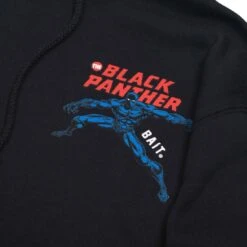 BAIT X Marvel Comics Men Black Panther Kick Hoody (black) -Our Apparel Shop v07a0301 edit