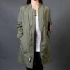 Alpha Industries Women L2B Long Flight Jacket (green / Sage) -Our Apparel Shop v07a1178 1