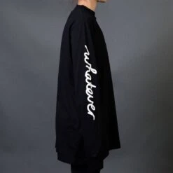 Lazy Oaf Women Whatever Long Sleeve Tee (black) 1S -Our Apparel Shop v07a1207 2