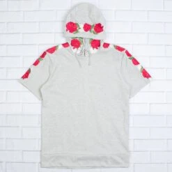 Lifted Anchors Men Napier Short Sleeve Hoody (gray)