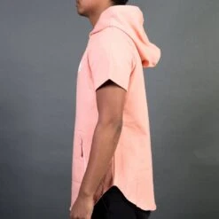 Billionaire Boys Club Men Breakers Short Sleeve Hoody (pink / Coral Almond) -Our Apparel Shop v07a4639