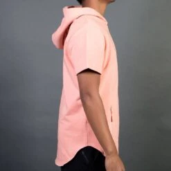 Billionaire Boys Club Men Breakers Short Sleeve Hoody (pink / Coral Almond) -Our Apparel Shop v07a4641