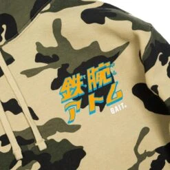BAIT X Astro Boy Men Mighty Atom Hoody (camo / Army) -Our Apparel Shop v07a5290 edit