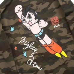BAIT X Astro Boy Men Mighty Atom Coaches Jacket (camo) -Our Apparel Shop v07a5304 edit