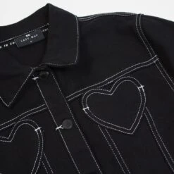 Lazy Oaf Women Contrast Stitch Jacket (black) -Our Apparel Shop v07a5867 2