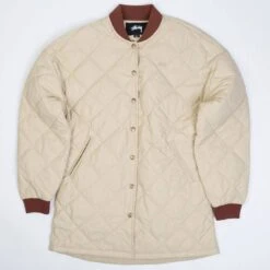 Stussy Women Barriers Quilted Jacket (beige / Taupe)