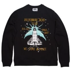 Billionaire Boys Club Men BB Shuttle Crew Sweater (black)