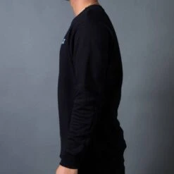 BAIT Men French Terry Crewneck Sweater - Made In LA (black) -Our Apparel Shop v07a8566 1 5