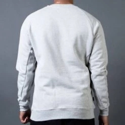 BAIT Men French Terry Crewneck Sweater - Made In LA (gray / Heather) -Our Apparel Shop v07a8573 3